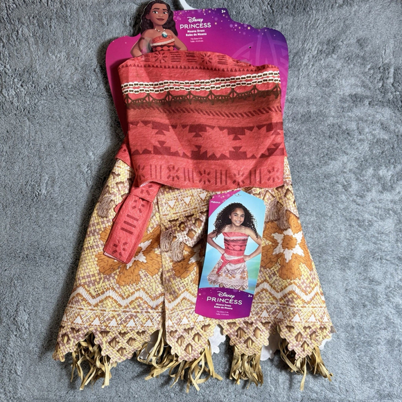 Disney Other - Disney Moana Adventure Dress Halloween Costume Dress Up Size 4-6x Youth Girls
